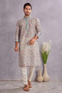 Indian Ethnic Wear Cotton <b>Kurta</b> Regular Fit Casual Wear India Pakistan Style <b>Kurta</b> for <b>Men</b> Party Wear - Product Image 1
