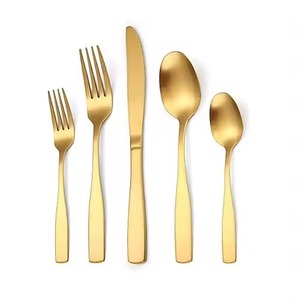 Ensemble de couverts en laiton doré écologiques faits à la main, collection d'ustensiles de table de qualité supérieure, résistants au lave-vaisselle, élégante décoration de table pour - Product Image 3