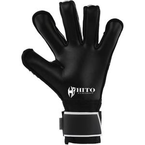 Gants de gardien de but de football professionnels avec impression en silicone sur la paume avant, contact en Lycra et sangle élastique – Meilleures ventes - Product Image 2
