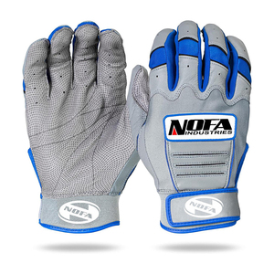 Guantes de Bateo de Béisbol Personalizados para Adultos, Transpirables, de Cuero, Ambidiestros, con Cierre de Hebilla Acolchada, Negro/Blanco, Tallas S-XXL - Product Image 6