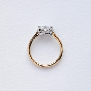 VVS Diam Luxury S925 Sterling <b>Silver</b> Oval Lab Grown Diamond Engagement <b>Ring</b> Bypass Wrap <b>Solitaire</b> Wedding Band IGI Certified - Product Image 2