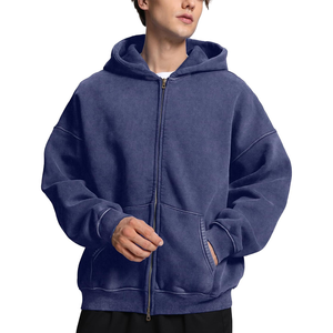 Sweat-shirts à capuche surdimensionnés vintage pour hommes, style délavé, streetwear premium, vente en gros - Product Image 1