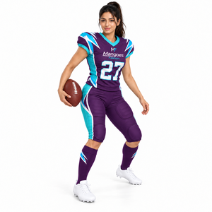 Uniforme de Fútbol Americano con Diseño Único Estampado, Estilo Personalizado, 100% Poliéster, Transpirable, de Secado Rápido, Duradero y Ligero para Hombre Adulto - Product Image 2