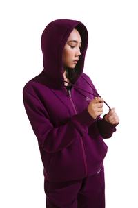 Sudadera con capucha Unisex con cremallera completa personalizada al por mayor, suéter de estilo coreano de gran comodidad para técnicas de teñido liso bordado de invierno - Product Image 3