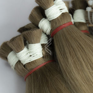 Extensiones de cabello natural Rubio degradado claro a oscuro, mechones de cabello humano natural, cutícula alineada - Product Image 2