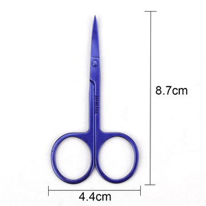 Ciseaux à manucure professionnels en acier inoxydable à pointe courbée pour retirer les peaux mortes et couper les ongles – Ciseaux de salon - Product Image 1
