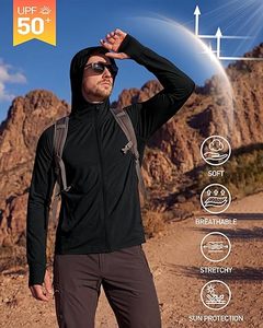 Sudadera con Capucha Negra para Hombre, con Cierre, Manga Larga, Deportiva, Transpirable, de Poliéster Tejido, para Fitness y Jogging - Product Image 4