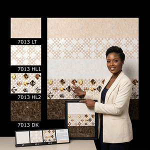 Carreaux muraux numériques en céramique émaillée brillante pour extérieur de villa, cuisine et intérieur, motif paysage européen, 250x375mm - Product Image 2