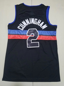 Detroit al por Mayor de Alta Calidad # 2 Camisetas de Baloncesto Bordadas de Cade Cunningham, Camisetas Personalizadas con Logotipo - Product Image 3