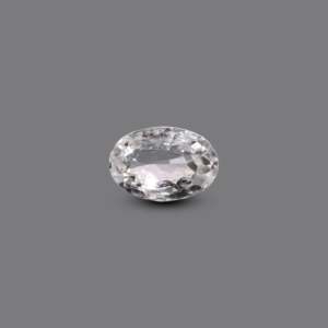 Synthetic Paraiba Square Cut White Zircon 4.35 Carat Loose Gemstone for Fine Jewelry - Product Image 1