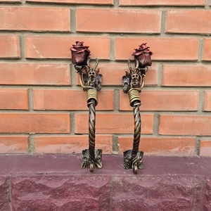 Poignée de porte en fer forgé à tête de dragon, design traditionnel, résistante à la rouille, installation facile, décorative pour porte/porte-faillette - Product Image 3