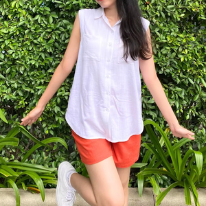 Chemise en lin mélangé, résistante à la décoloration et au rétrécissement, OEM ODM, fabriquée au Vietnam, élégante, de bonne qualité - Product Image 1