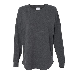 Camiseta de punto extragrande de manga larga para mujer, estilo casual, holgada, transpirable, jersey tipo jersey para dama - Product Image 1