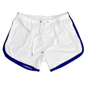 Bañadores de hombre personalizados de diseño urbano, de tela elástica impermeable, de secado rápido, con estampado liso, al por mayor para surf - Product Image 3