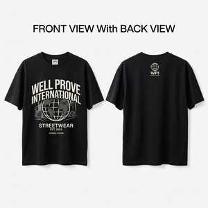 เสื้อยืดคอตตอนถักเนื้อดี พรีเมียม 240 GSM สีเทาชาร์โคล คอกลม แขนสั้น ระบายอากาศได้ดี สไตล์สตรีทแวร์ลำลอง - Product Image 5