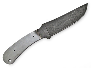 Lame de couteau de chasse artisanale en acier Damas de qualité industrielle pour le camping en plein air - Product Image 3