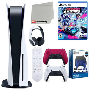 เครื่องเล่นเกม PLAYSTATION5 รุ่นแผ่นดิสก์ 1TB รุ่นล่าสุด 825GB พร้อมจอยคอนโทรลเลอร์ 2 ตัว และเกม 5 เกม - Product Image 1