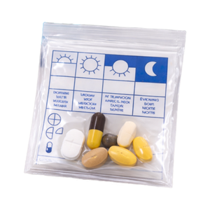 LDPE <b>Medical</b> Zipper <b>Bag</b> Designed for Pharmacy Medicine Dispensing with Custom Print for Hospital Clinic Packaging - Product Image 1