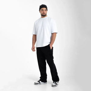 Heavyweight 100% Cotton <b>Plain</b> Custom Mens Oversized T Shirt Printing Blank <b>White</b> <b>Tee</b>-shirt Graphic Plus Size Men's T-shirts - Product Image 3