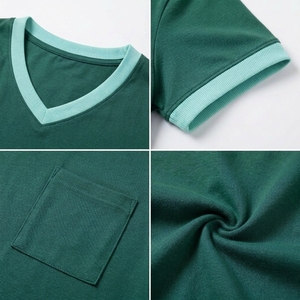 Camiseta Informal para Mujer, Cuello en V, Ligera, de Algodón, Corte Holgado, Estilo Diario, a la Moda - Product Image 6
