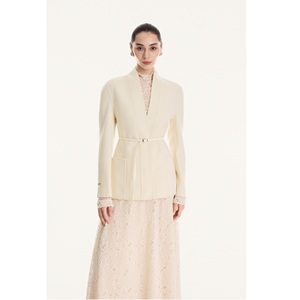 Jupes décontractées pour femmes de haute couture ELARA MIDI SKIRT en dentelle naturelle anti-plis, fabrication ODM, jupes longues pour femmes, Vietnam - Product Image 5