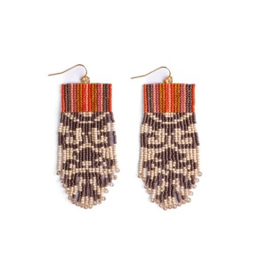 Boucles d'oreilles pendantes traditionnelles en perles de rocaille, ethniques, luxueuses, tendance, unisexes, certifiées IGI, idée cadeau - Product Image 6