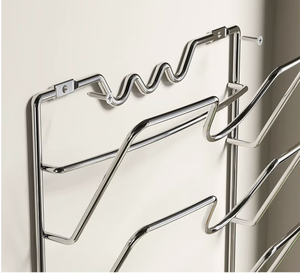 Organizador de tapas de ollas de 5 niveles, fabricado en Vietnam, de alta calidad, OEM/ODM, estante metálico de almacenamiento para puerta de armario de cocina - Product Image 5