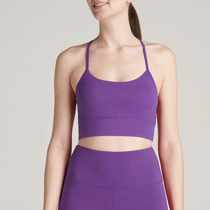 ARTIZ Soutien-gorge de sport sans couture personnalisé pour femme - Soutien moyen, séchage rapide, respirant, col en V, tissu Spandex/Coton pour la gym, le yoga et le fitness - Product Image 4