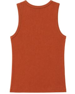 Manufacturer Custom <b>Rust</b> Orange Ribbed Cotton Men Tank <b>Top</b> Sleeveless Casual Slim Fit Summer Gym Vest Stretch Undershirt Custom - Product Image 2