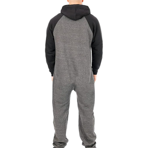 Family Matching Fleece Breathable Hooded JumpSuits One Pieces <b>Pajamas</b> <b>For</b> <b>Men's</b> High Quality Sleepwear Jumpsuit - Product Image 5