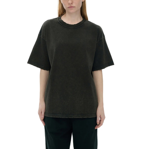 Wholesale Customized Heavyweight 100% Cotton High Street Style Eco-Friendly Boxy fit <b>Acid</b> Washed <b>Drop</b> Shoulder Men's T-shirts - Product Image 6