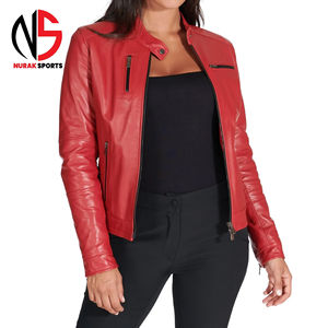 Chaquetas de Cuero para Mujer, Diseño de Última Moda 2026, Chaquetas de Cuero Genuino Personalizadas para Mujer en Oferta en Nurak - Product Image 4