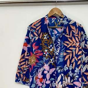 ชุดเดรสผ้าฝ้ายลายดอกโบโฮสำหรับผู้หญิง: ชุดลำลองทำมือ - Product Image 4