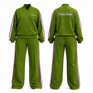 Conjunto Deportivo de Dos Piezas para Mujer 2026: Chaqueta Deportiva con Cremallera Completa y Pantalones de Pierna Ancha, Ropa Deportiva Transpirable al por Mayor - Product Image 1