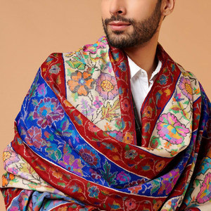 Men Comfortable Premium <b>Shawl</b> Warm Soft Touch Fabric Stylish Winter Wrap Elegant Classic Traditional Mens Wear - Product Image 3