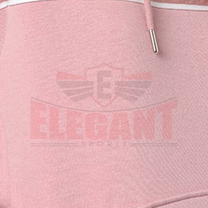 Wholesale Fashion <b>Women</b> Tracksuit Set Casual Zip-Up Hoodie And <b>Jogger</b> Pants In Pink And <b>White</b> Color Track Sets - Product Image 6