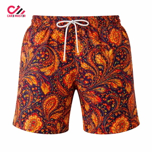 Shorts de Baño Casuales de Verano para Hombre, Cintura Elástica, 100% Poliéster con Malla, Shorts de Playa con Cordón de Nylon, Shorts Deportivos para Correr - Product Image 1