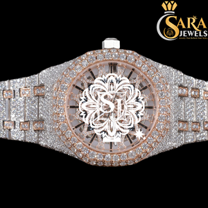 Buy High Quality Customized Iced Moissanite Diamond Watch-Luxury Analog Quartz Movement Glass Dial Display Limited Edition - Product Image 4