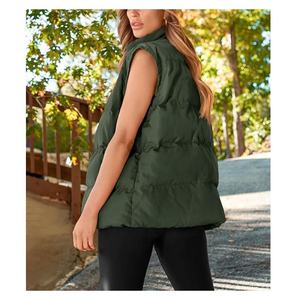 Gilet d'hiver pour femme, col montant, rembourrage en duvet, ourlet ajustable - Product Image 2