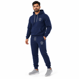 Conjunto Deportivo Unisex Personalizado, Sudadera con Capucha Extra Grande y Pantalones, Tejido Grueso, Ecológico, Transpirable, Poliéster/Algodón, Estampado, Largo Completo - Product Image 3