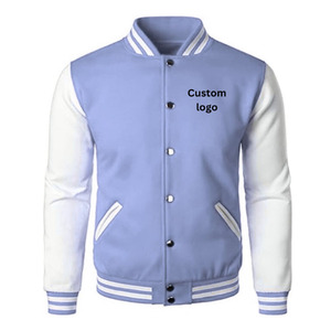 Chaqueta universitaria para hombre, tela transpirable, diseño de manga larga, botones, logotipo personalizado e impresión. - Product Image 5