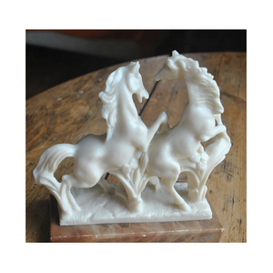 Figurine de cheval en marbre sculptée à la main, artisanat populaire, couleur personnalisée, haute qualité, meilleur prix, cadeau en pierre - Product Image 3