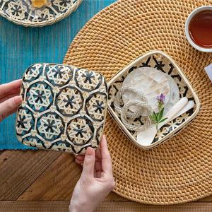 Belle petite boîte de rangement en bambou pour emballage cadeau paniers de rangement durables du Vietnam - Product Image 3