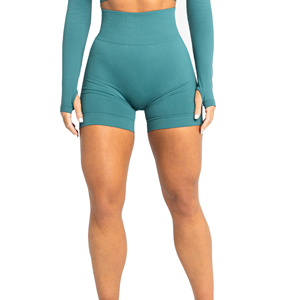 Pantalones Cortos Deportivos de Algodón para Mujer con Estampado Atlético, Cintura Elástica, Transpirables, Novedad al por Mayor 2026 - Product Image 1