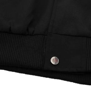 Veste bomber surdimensionnée unisexe pour homme de haute qualité, personnalisée, avec fermeture éclair, en tissu toile, imperméable et à séchage rapide - Product Image 5