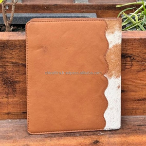 Hot Selling A4 A5 Size File Cover Portfolio Papers <b>Documents</b> Organizer High Quality Soft <b>Leather</b> Cover With Tooling & Pockets - Product Image 5