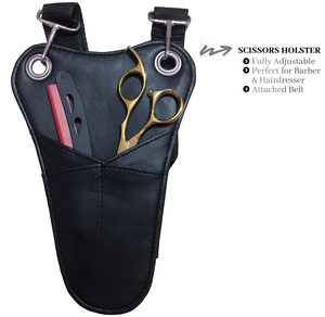 Bolsa de Barbero Multiusos para Herramientas de Peinado con Porta Tijeras, Acero Inoxidable Japonés 410, Tamaños Personalizados - Product Image 3