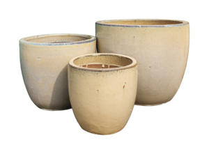 Pots de fleurs en céramique émaillée bleu cobalt, jardinières d'extérieur, jardin, maison, bureau, design moderne minimaliste, trou de drainage, Binh Duong - Product Image 4