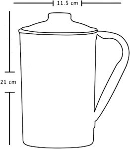 50oz Smart Copper Hydration Station - Antimicrobial Water Pitcher with Lid & Handle - Natural Alkaline Water Purifier Wholesale - Product Image 4