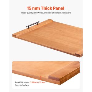 Tagliere in Legno di Pino con Manici per Fornelli a Gas ed Elettrici, Ideale per Cucina e Camper - Product Image 4